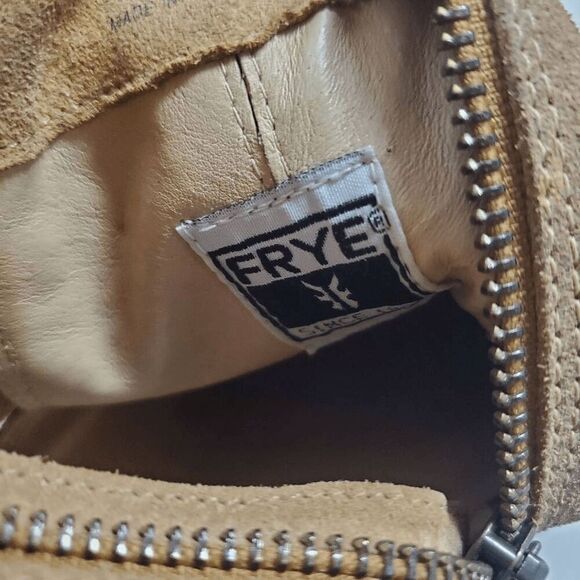 Frye Women's Ray Brown Suede Ankle Triple Buckle Booties 8M - Picture 6 of 12